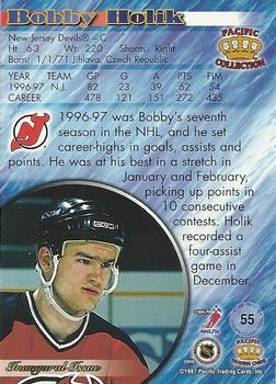 1997-98 Pacific Crown Collection - Ice Blue #55 Bobby Holik Back