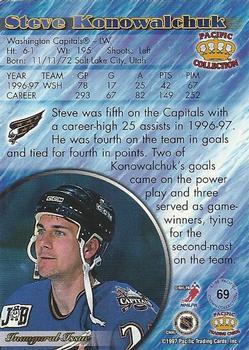 1997-98 Pacific Crown Collection - Ice Blue #69 Steve Konowalchuk Back