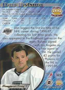 1997-98 Pacific Crown Collection - Ice Blue #323 Dan Bylsma Back