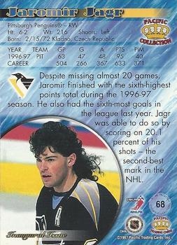 1997-98 Pacific Crown Collection - Red #68 Jaromir Jagr Back