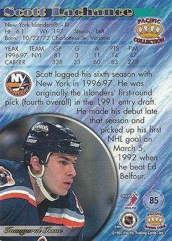 1997-98 Pacific Crown Collection - Red #85 Scott Lachance Back