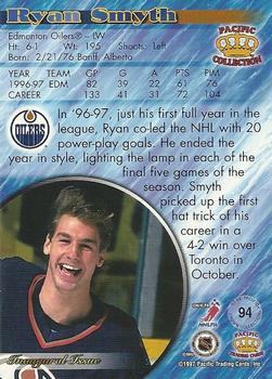 1997-98 Pacific Crown Collection - Red #94 Ryan Smyth Back