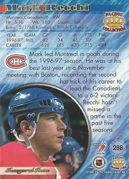 1997-98 Pacific Crown Collection - Red #298 Mark Recchi Back