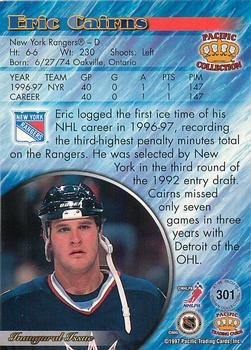 1997-98 Pacific Crown Collection - Red #301 Eric Cairns Back