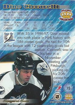1997-98 Pacific Crown Collection - Silver #15 Dino Ciccarelli Back