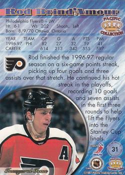 1997-98 Pacific Crown Collection - Silver #31 Rod Brind'Amour Back