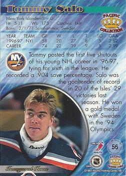 1997-98 Pacific Crown Collection - Silver #56 Tommy Salo Back