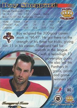 1997-98 Pacific Crown Collection - Silver #80 Ray Sheppard Back