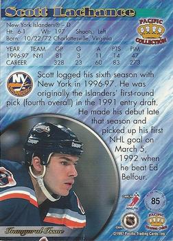 1997-98 Pacific Crown Collection - Silver #85 Scott Lachance Back