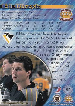1997-98 Pacific Crown Collection - Silver #92 Ed Olczyk Back