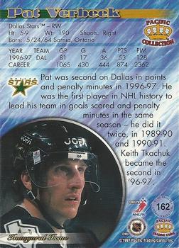 1997-98 Pacific Crown Collection - Silver #162 Pat Verbeek Back