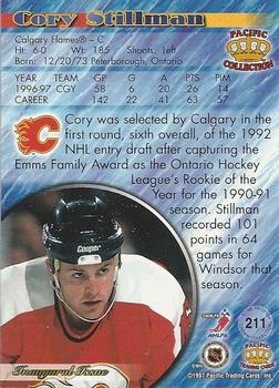 1997-98 Pacific Crown Collection - Silver #211 Cory Stillman Back