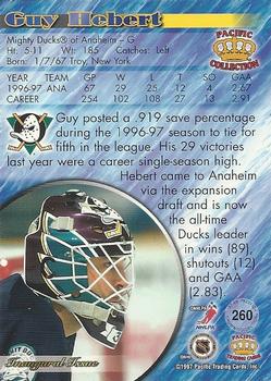1997-98 Pacific Crown Collection - Silver #260 Guy Hebert Back