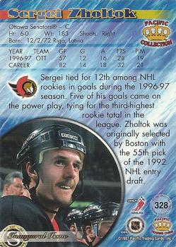 1997-98 Pacific Crown Collection - Silver #328 Sergei Zholtok Back
