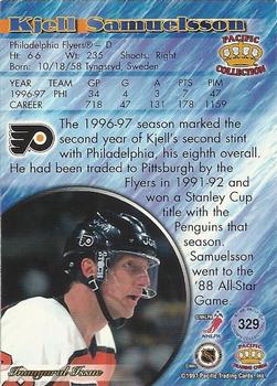 1997-98 Pacific Crown Collection - Silver #329 Kjell Samuelsson Back