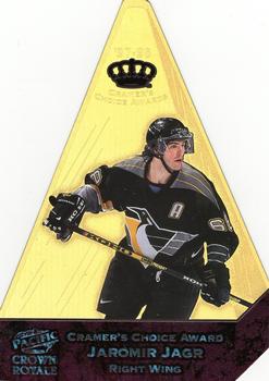 1997-98 Pacific Crown Royale - Cramer's Choice Jumbos Signed #9 Jaromir Jagr Front