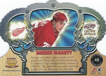 1997-98 Pacific Crown Royale - Emerald Green #48 Darren McCarty Back