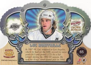 1997-98 Pacific Crown Royale - Emerald Green #65 Luc Robitaille Back