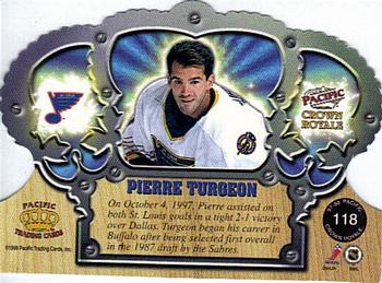 1997-98 Pacific Crown Royale - Silver #118 Pierre Turgeon Back