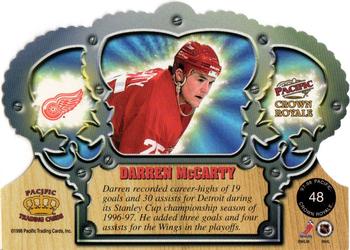 1997-98 Pacific Crown Royale - Silver #48 Darren McCarty Back
