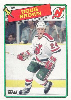 1991 Score DOUG BROWN New Jersey DEVILS Hockey Card NHL #163