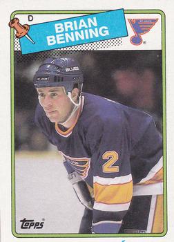1988-89 Topps #174 Brian Benning Front