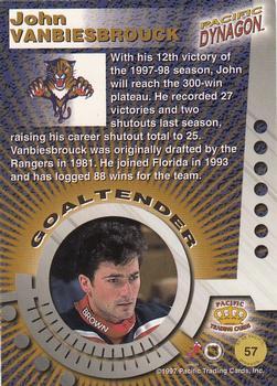 1997-98 Pacific Dynagon - Copper #57 John Vanbiesbrouck Back