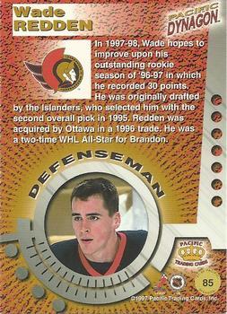 1997-98 Pacific Dynagon - Copper #85 Wade Redden Back