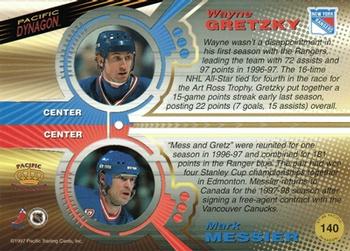 1997-98 Pacific Dynagon - Copper #140 Wayne Gretzky / Mark Messier Back