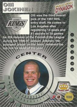 1997-98 Pacific Dynagon - Copper #ROOKIE Olli Jokinen Back