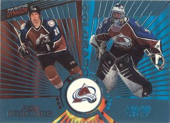 1997-98 Pacific Dynagon - Ice Blue #138 Peter Forsberg / Patrick Roy Front