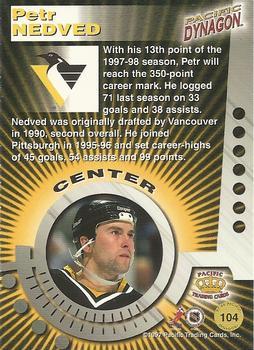 1997-98 Pacific Dynagon - Red #104 Petr Nedved Back