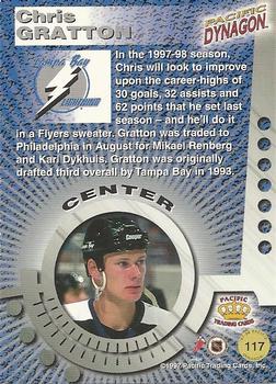 1997-98 Pacific Dynagon - Red #117 Chris Gratton Back