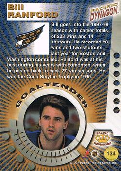 1997-98 Pacific Dynagon - Red #134 Bill Ranford Back