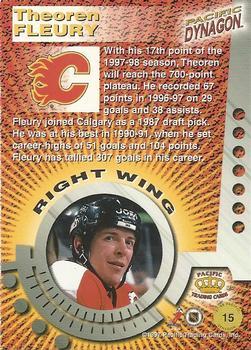 1997-98 Pacific Dynagon - Silver #15 Theoren Fleury Back