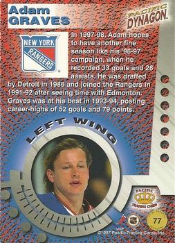 1997-98 Pacific Dynagon - Silver #77 Adam Graves Back