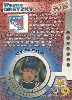 1997-98 Pacific Dynagon - Silver #78 Wayne Gretzky Back
