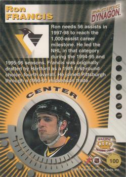 1997-98 Pacific Dynagon - Silver #100 Ron Francis Back