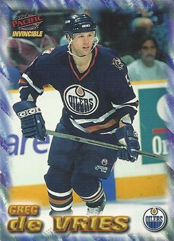 1997-98 Pacific Invincible - NHL Regime #76 Greg de Vries | Trading ...