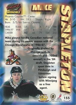 1997-98 Pacific Invincible - NHL Regime #155 Mike Stapleton Back