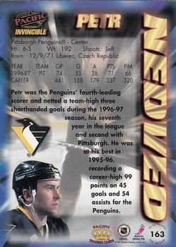 1997-98 Pacific Invincible - NHL Regime #163 Petr Nedved Back