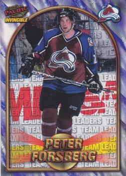 1997-98 Pacific Invincible - NHL Regime #216 Peter Forsberg Front