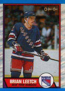 1989-90 O-Pee-Chee #136 Brian Leetch Front