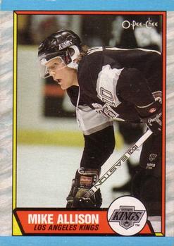 1989-90 O-Pee-Chee #141 Mike Allison Front