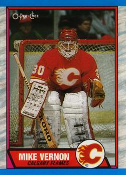 1989-90 O-Pee-Chee #163 Mike Vernon Front