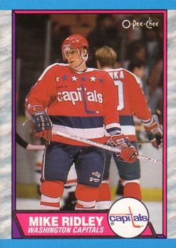 1989-90 O-Pee-Chee #165 Mike Ridley Front
