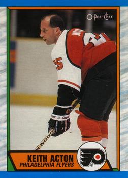 1989-90 O-Pee-Chee #254 Keith Acton Front