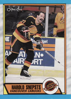1989-90 O-Pee-Chee #286 Harold Snepsts Front