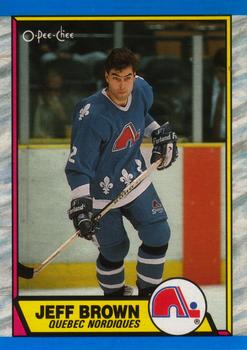 1989-90 O-Pee-Chee #28 Jeff Brown Front