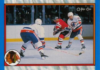 1989-90 O-Pee-Chee #301 Chicago Blackhawks Front